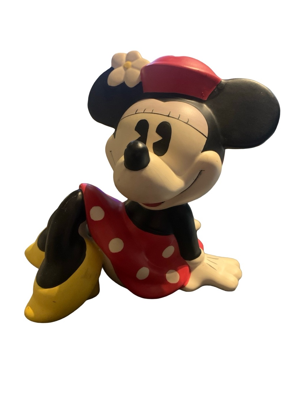 Vintage Disney Minnie Mouse Coin Bank Enesco Ceramic Piggy Money Porcelain